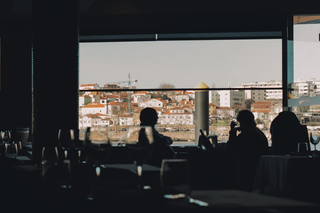 Vista do Rio Douro no Restaurante A Margem em Vila Nova de Gaia